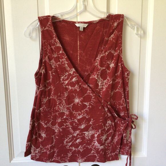 Lucky Brand Sleeveless Side Tie Top Sz S - Picture 1 of 7
